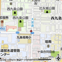 京都府京都市南区西九条比永城町101-1周辺の地図