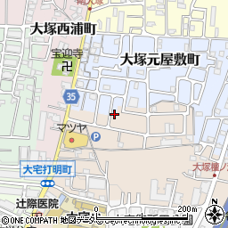 京都府京都市山科区大塚元屋敷町11-25周辺の地図