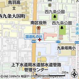 京都府京都市南区西九条南田町1-4周辺の地図