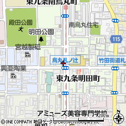 京都府京都市南区東九条明田町27周辺の地図