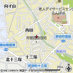 愛知県刈谷市野田町西田1周辺の地図