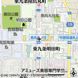 烏丸札ノ辻周辺の地図