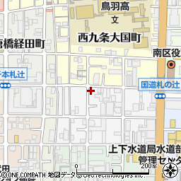 京都府京都市南区西九条豊田町38周辺の地図
