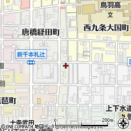京都府京都市南区西九条唐戸町21周辺の地図