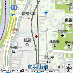 京都府京都市東山区福稲上高松町2周辺の地図
