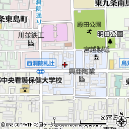 京都府京都市南区東九条西明田町41周辺の地図