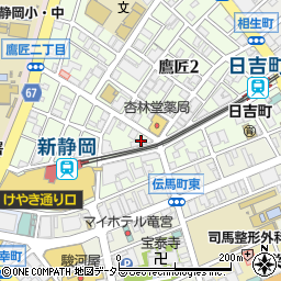 静鉄ホーム営業所周辺の地図