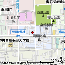 京都府京都市南区東九条西明田町40-2周辺の地図