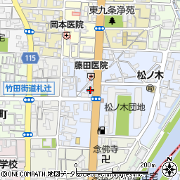 京都府京都市南区東九条東札辻町37周辺の地図