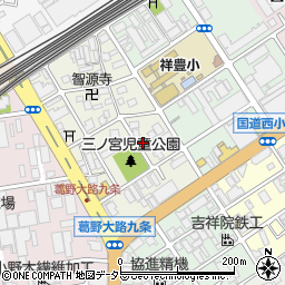 京都府京都市南区吉祥院三ノ宮西町84周辺の地図