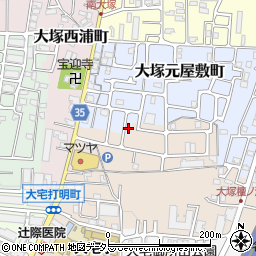 京都府京都市山科区大塚元屋敷町11-37周辺の地図