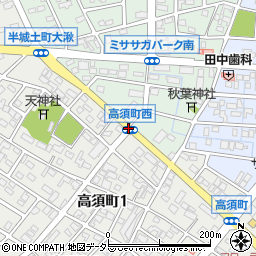 高須町西周辺の地図