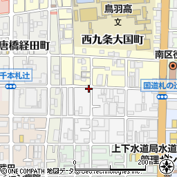 京都府京都市南区西九条豊田町36周辺の地図