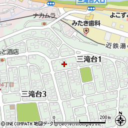 三重県四日市市三滝台1丁目6周辺の地図