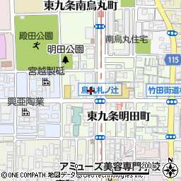 京都府京都市南区東九条明田町10周辺の地図