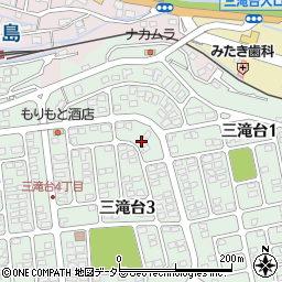 三重県四日市市三滝台3丁目3周辺の地図