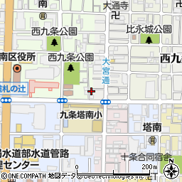 京都府京都市南区西九条南田町75-22周辺の地図