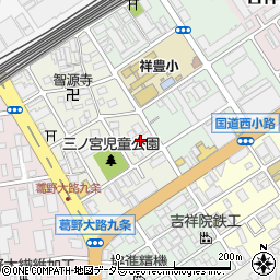 京都府京都市南区吉祥院三ノ宮西町87周辺の地図