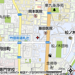京都府京都市南区東九条東札辻町13周辺の地図