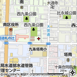 京都府京都市南区西九条南田町75-13周辺の地図