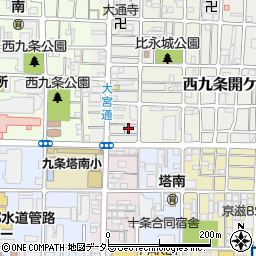 京都府京都市南区西九条比永城町3周辺の地図