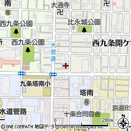 京都府京都市南区西九条比永城町3-24周辺の地図