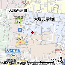 京都府京都市山科区大塚元屋敷町11-29周辺の地図