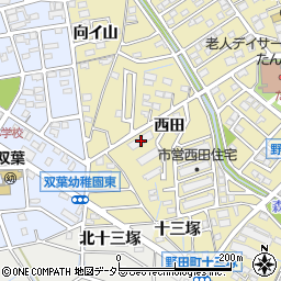 愛知県刈谷市野田町西田48周辺の地図