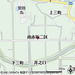 愛知県知多郡東浦町緒川南赤坂二区周辺の地図