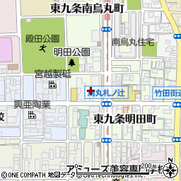 京都府京都市南区東九条明田町12周辺の地図