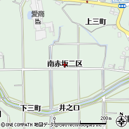 愛知県東浦町（知多郡）緒川（南赤坂二区）周辺の地図