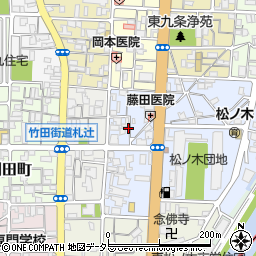 京都府京都市南区東九条東札辻町16周辺の地図