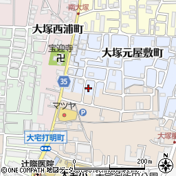 京都府京都市山科区大塚元屋敷町11周辺の地図