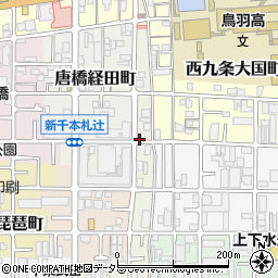 京都府京都市南区西九条唐戸町19周辺の地図
