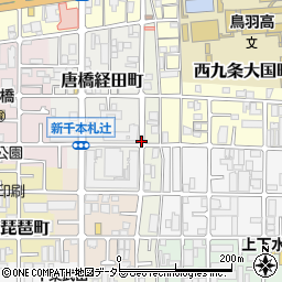 京都府京都市南区西九条唐戸町周辺の地図