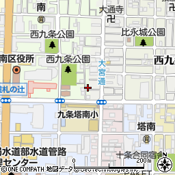 京都府京都市南区西九条南田町75-23周辺の地図