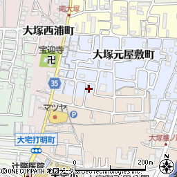 京都府京都市山科区大塚元屋敷町11-30周辺の地図