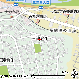 三重県四日市市三滝台1丁目12周辺の地図