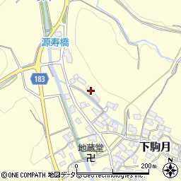 滋賀県蒲生郡日野町下駒月832周辺の地図