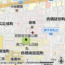 京都府京都市南区唐橋琵琶町48周辺の地図