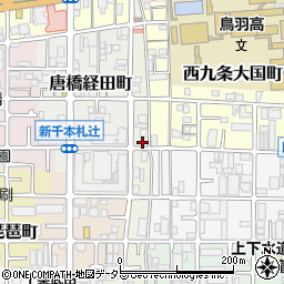 京都府京都市南区西九条唐戸町18周辺の地図