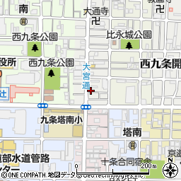 京都府京都市南区西九条比永城町6周辺の地図