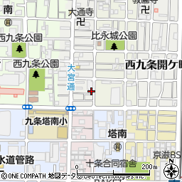 京都府京都市南区西九条比永城町8-5周辺の地図