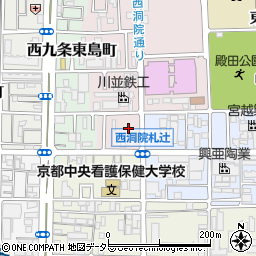 京都府京都市南区東九条西山町4周辺の地図