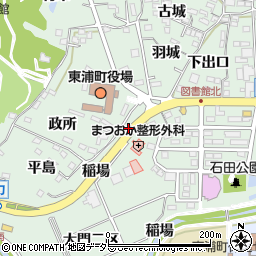 愛知県知多郡東浦町緒川稲場周辺の地図