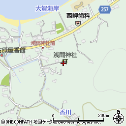 千葉県館山市香周辺の地図