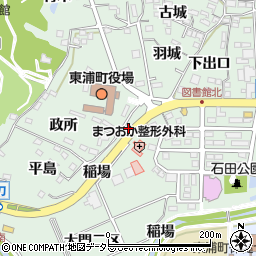 愛知県東浦町（知多郡）緒川（稲場）周辺の地図