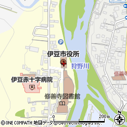 伊豆市役所　議会事務局周辺の地図