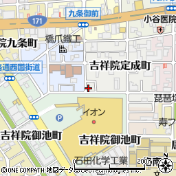 京都府京都市南区吉祥院定成町周辺の地図