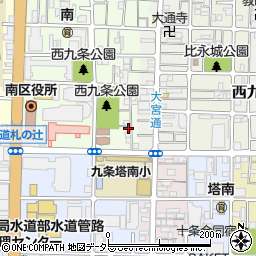 京都府京都市南区西九条南田町75-12周辺の地図